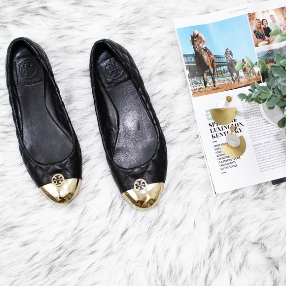Tory Burch Shoes - SOLD Tory Burch Kaitlin Quilted Cap Toes Ballet